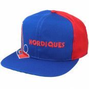 Twins Enterprise - NHL Blå snapback Keps - Quebec Nordiques Big Logo NHL Vintage Blue/Red Snapback @ Hatstore