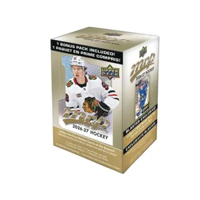 Upper Deck - Svart Trading Cards - 2026-27 NHL Mvp Blaster Box - 10 Packs + 1 Bonus Pack (77 Cards) @ Hatstore