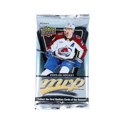 Upper Deck - Svart Trading Cards - NHL 2025-26 Mvp Hobby Pack (8 Cards) @ Hatstore