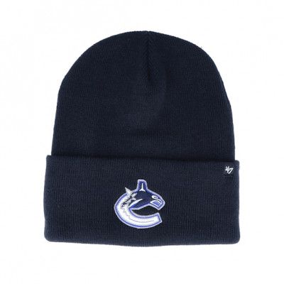 47 Brand - NHL Blå cuff Beanie - Vancouver Canucks Haymaker Navy Cuff @ Hatstore