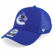 47 Brand - NHL Blå trucker Keps - Vancouver Canucks Branson Mvp Royal Adjustable @ Hatstore