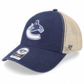 47 Brand - NHL Blå trucker Keps - Vancouver Canucks NHL Flagship Wash MVP Navy Trucker @ Hatstore