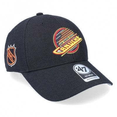 47 Brand - NHL Svart adjustable Keps - Vancouver Canucks Vintage Sure Shot MVP Black Adjustable @ Hatstore