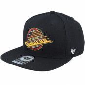 47 Brand - NHL Svart snapback Keps - Hatstore Exclusive x Vancouver Canucks Captain No Shot Vintage Black Snapback @ Hatstore