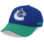 Adidas - NHL Blå flexfit Keps - Vancouver Canucks Coach Blue/Green Flexfit @ Hatstore