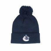 Adidas - NHL Blå pom Beanie - Vancouver Canucks NHL Cuffed Beanie Navy Beanie Pom @ Hatstore