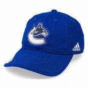 Adidas - NHL Blå unconstructed Keps - Vancouver Canucks Cotton Slouch Blue Dad Cap @ Hatstore