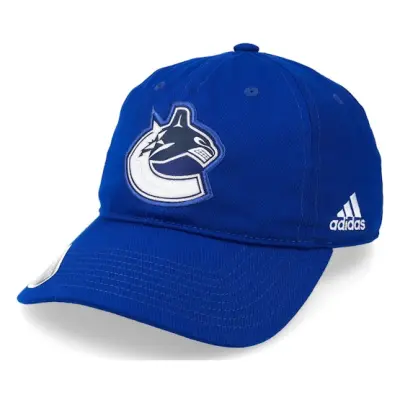 Adidas - NHL Blå unconstructed Keps - Vancouver Canucks Cotton Slouch Blue Dad Cap @ Hatstore