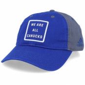 Adidas - NHL Blå unconstructed Keps - Vancouver Canucks Cotton Slouch Blue/Grey Adjustable @ Hatstore