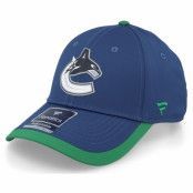 Fanatics - NHL Blå adjustable Keps - Vancouver Canucks Defender Blue Cobalt/Kelly Green Adjustable @ Hatstore