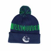 Fanatics - NHL Blå pom Beanie - Vancouver Canucks Beanie Blue/Green Pom @ Hatstore