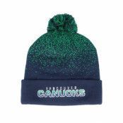 Fanatics - NHL Blå pom Beanie - Vancouver Canucks Iconic Gradiant Beanie Cobalt/Kelly Pom @ Hatstore