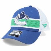 Fanatics - NHL Blå trucker Keps - Kids Vancouver Canucks NHL Draft Home Structured Blue/White Trucker @ Hatstore