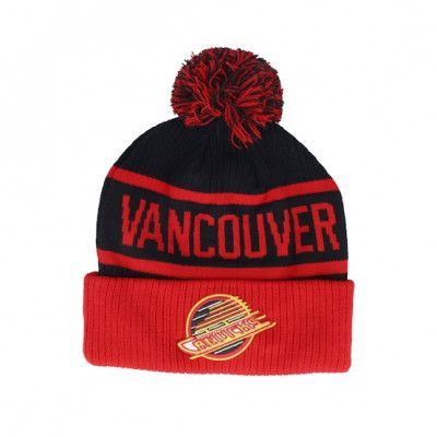 Fanatics - NHL Svart pom Beanie - Vancouver Canucks Beanie Blue/Green Pom @ Hatstore
