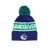 Mössa Vancouver Canucks Cuffed Knit Blue/Green Pom - Adidas - Blå Tofs