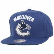 Mitchell&Ness - NHL Blå snapback Keps - Vancouver Canucks Wool Solid 2 Snapback @ Hatstore