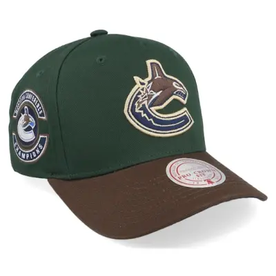 Mitchell&Ness - NHL Grön adjustable Keps - Hatstore Exclusive x Vancouver Canucks Gino Pro Crown Green/Brown Adjustable @ Hatstore