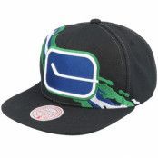 Mitchell&Ness - NHL Svart snapback Keps - Vancouver Canucks Vintage Paintbrush Black Snapback @ Hatstore