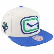 Mitchell&Ness - NHL Vit snapback Keps - Vancouver Canucks Vintage Off White/Blue Snapback @ Hatstore