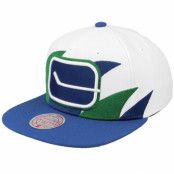 Mitchell&Ness - NHL Vit snapback Keps - Vancouver Canucks Vintage Sharktooth White/Blue Snapback @ Hatstore