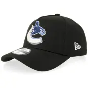 New Era - NHL Svart adjustable Keps - Kids Hatstore Exclusive x Vancouver Canucks 9FORTY Black A-frame Adjustable @ Hatstore