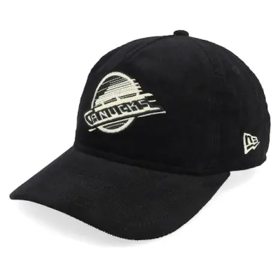 New Era - NHL Svart adjustable Keps - Vancouver Canucks Golfer Nostalgic Black A-Frame Adjustable @ Hatstore