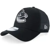 New Era - NHL Svart trucker Keps - Vancouver Canucks 9FORTY Black/White A-frame Trucker @ Hatstore