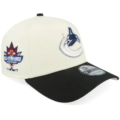 New Era - NHL Vit adjustable Keps - Hatstore Exclusive x Vancouver Canucks 9FORTY All Star Game Chome/Black 98 A-Frame Adjustable @ Hatstore