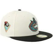 New Era - NHL Vit fitted Keps - Hatstore Exclusive x Vancouver Canucks 59FIFTY Chrome/Black Fitted @ Hatstore