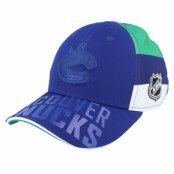 Outerstuff - NHL Blå adjustable Keps - Kids Vancouver Canucks Face-off Structured Blue Adjustable @ Hatstore