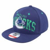 Outerstuff - NHL Blå snapback Keps - Kids Vancouver Canucks Life Style Printed Flatbrim Navy Snapback @ Hatstore