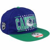 Outerstuff - NHL Blå snapback Keps - Kids Vancouver Canucks Logo Flatbrim Cap Blue/Green Snapback @ Hatstore