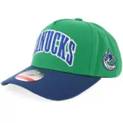 Outerstuff - NHL Grön adjustable Keps - Kids Vancouver Canucks Mvp Pro Pinch Green/Blue A-Frame Adjustable @ Hatstore
