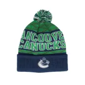 Outerstuff - NHL Grön pom Beanie - Kids Vancouver Canucks NHL Beanie Blue/Green Pom @ Hatstore