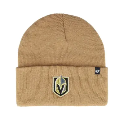 47 Brand - NHL Beige cuff Beanie - Vegas Golden Knights NHL Haymaker Camel Cuff @ Hatstore