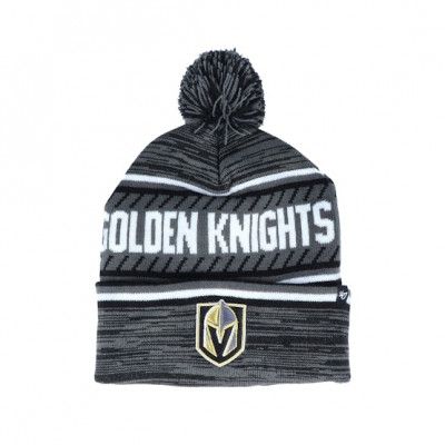 47 Brand - NHL Grå pom Beanie - Vegas Golden Knights Ice Cap Charcoal Pom @ Hatstore