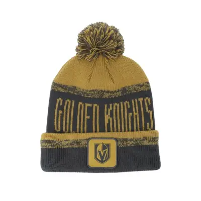 Fanatics - NHL Gul pom Beanie - Vegas Golden Knights Thrive Shadow/Harvest Gold Pom @ Hatstore
