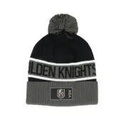Fanatics - NHL Svart pom Beanie - Vegas Golden Knights Authentic Pro Game&Train Grey/Black Pom @ Hatstore