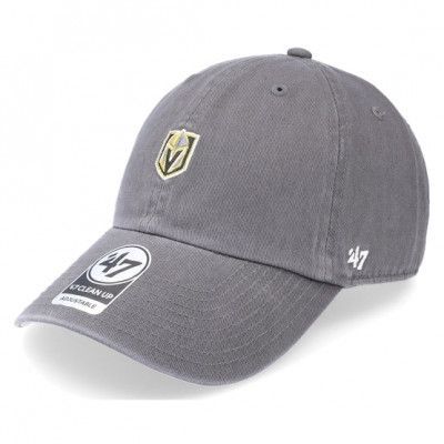47 Brand - NHL Grå unconstructed Keps - Vegas Golden Knights NHL Base Runner Clean Up Charcoal Dad Cap @ Hatstore