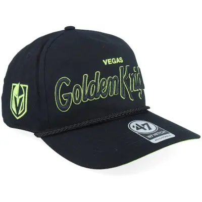 47 Brand - NHL Grön adjustable Keps - Hatstore Exclusive x Vegas Golden Knights Crosstown Script Hitch Black/Neon Green A-Frame Adjustable @ Hatstore