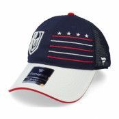 Fanatics - NHL Blå trucker Keps - Vegas Golden Knights Waving Flag Athl Navy Trucker @ Hatstore