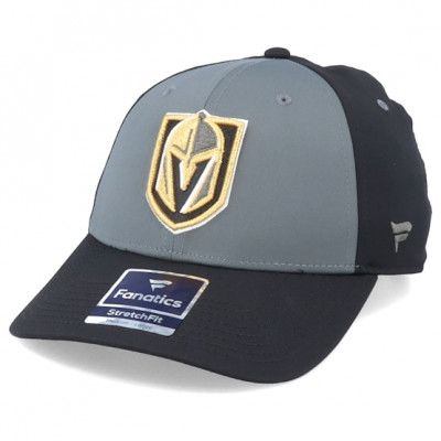 Fanatics - NHL Grå flexfit Keps - Vegas Golden Knights Iconic Defender Dark Shadow/Black Flexfit @ Hatstore