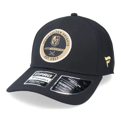 Fanatics - NHL Svart flexfit Keps - Vegas Golden Knights Authentic Pro Training Flex Black Flexfit @ Hatstore