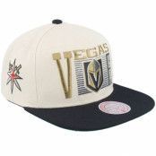 Mitchell&Ness - NHL Beige snapback Keps - Vegas Golden Knights Speed Zone Off White/Black Snapback @ Hatstore