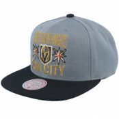 Mitchell&Ness - NHL Grå snapback Keps - Vegas Golden Knights City Love Grey/Black Snapback @ Hatstore