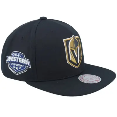 Mitchell&Ness - NHL Svart snapback Keps - Vegas Golden Knights Conference Patch Black Snapback @ Hatstore