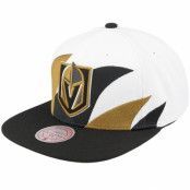 Mitchell&Ness - NHL Vit snapback Keps - Vegas Golden Knights Vintage Sharktooth White/Black Snapback @ Hatstore