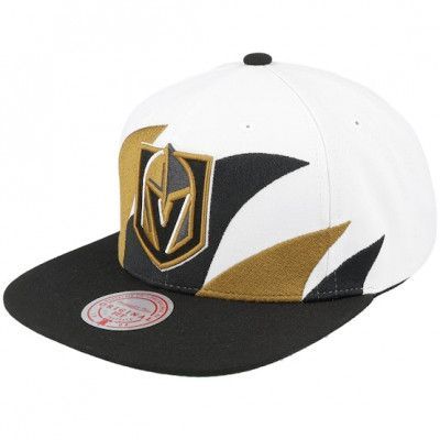 Mitchell&Ness - NHL Vit snapback Keps - Vegas Golden Knights Vintage Sharktooth White/Black Snapback @ Hatstore
