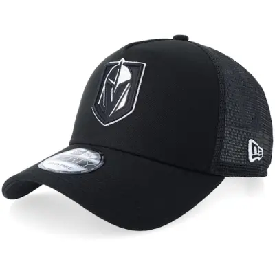 New Era - NHL Svart trucker Keps - Vegas Golden Knights 9FORTY Black/White A-Frame Trucker @ Hatstore