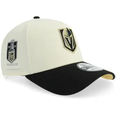 New Era - NHL Vit adjustable Keps - Hatstore Exclusive x Vegas Golden Knights 9FORTY Stanley Cup Champions Chrome/Black A-frame Adjustable @ Hatstore